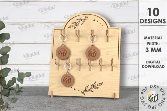 3D Keychain Display Laser Cut for Modern Branding