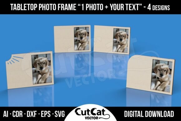 4 Tabletop Photo Frame Holder 1 Photo: Laser Cutting Stands