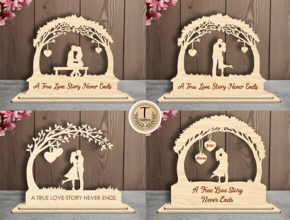 Anniversary Wedding Decor Laser Cut for Valentine S Day