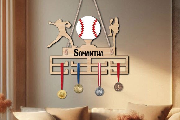 Baseball Woman SVG Sport Medal Hanger: Laser Cutting Stands Review