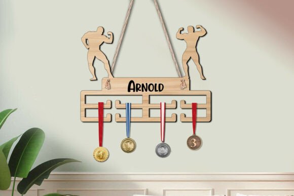 Bodybuilding Man SVG Medal Hanger Sport: Laser Cutting Stands Review