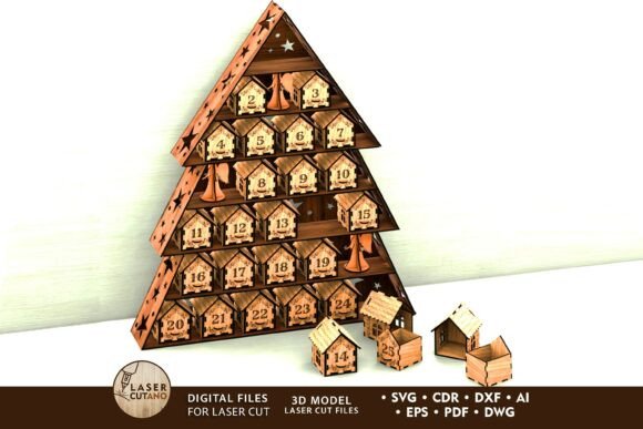 Christmas Advent Calendar Tree: Laser Cutting for Winter Amp