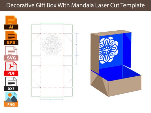 Display Pie Box Dieline Template for Laser Cutting and Shadow Boxes