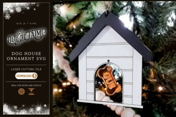 Dog House Christmas Ornament SVG Review