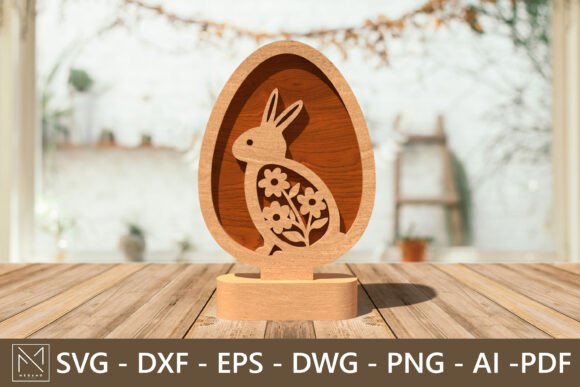 Easter Egg Display Laser Cut SVG for Spring Amp Brands