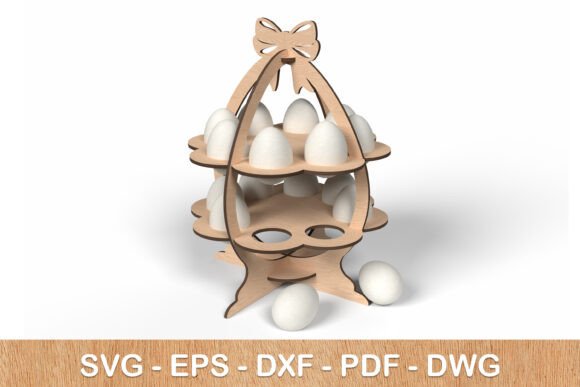 Easter Egg Display Stand Laser Cut for Spring Amp