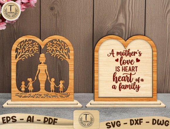 Mothers Day Gift Laser Cut File Svg