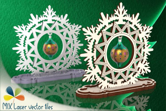 Ornament Display Stand SVG Laser Files for Freebies