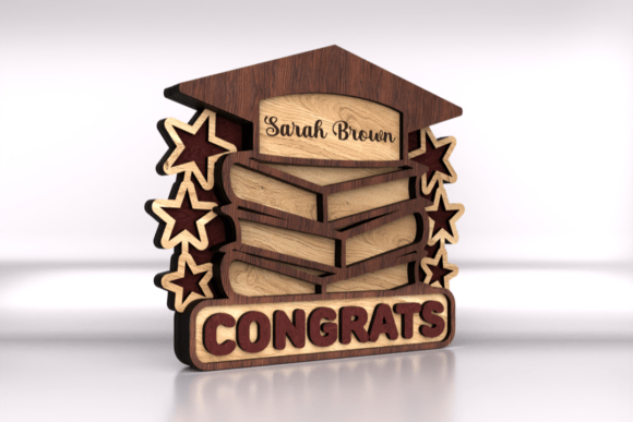 Personalized Grad Stand Decoration with Laser Cutting and Stands