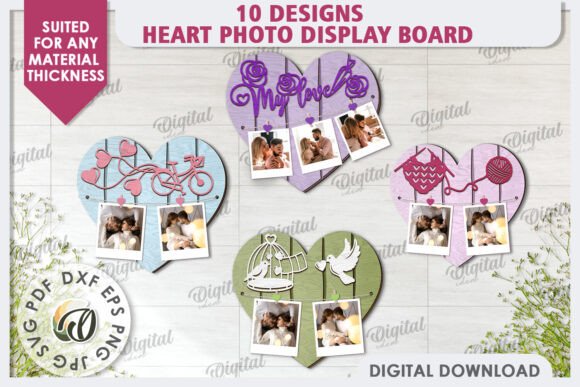 Photo Display Boards Laser Cut Bundle for Valentine S Day