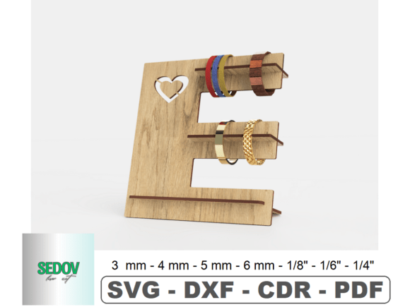 Simple Bracelet Holder Laser Cut Files for Stands