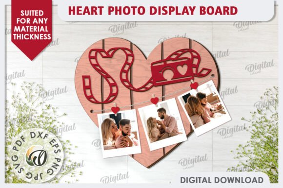 Valentines Photo Display Board Laser Cutting for Valentine S Day