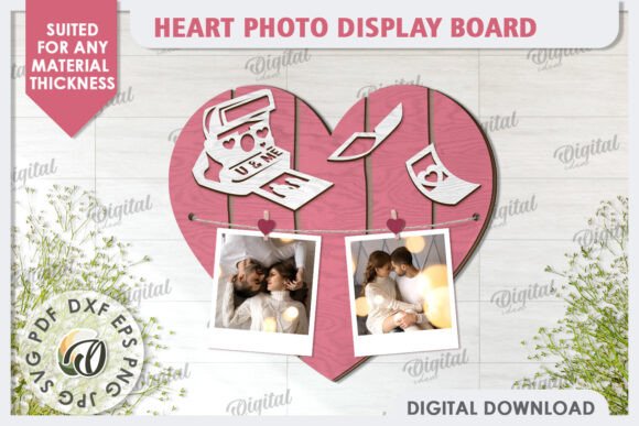 Valentines Photo Display Board LaserCut for Valentine S Day