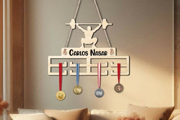 Weightlifting Sport Man Medal Hanger SVG: Laser Cutting Stands Review