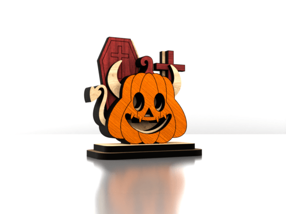 Wooden Jack-o’-Lantern with Coffin Review